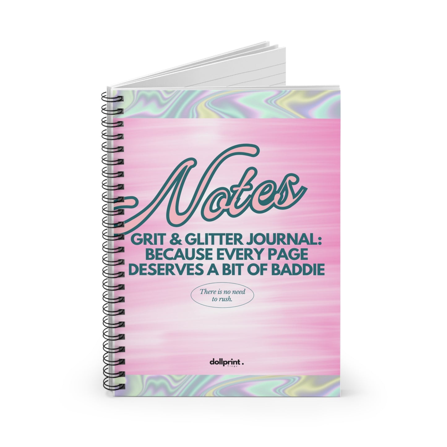 Grit & Glitter Spiral Notebook - Ruled Line