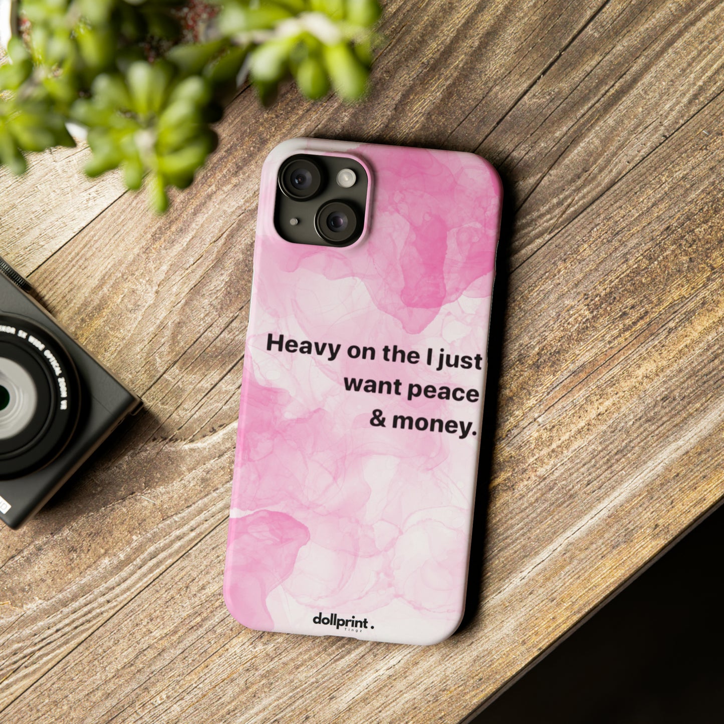 Heavy On The Peace Slim Phone Cases