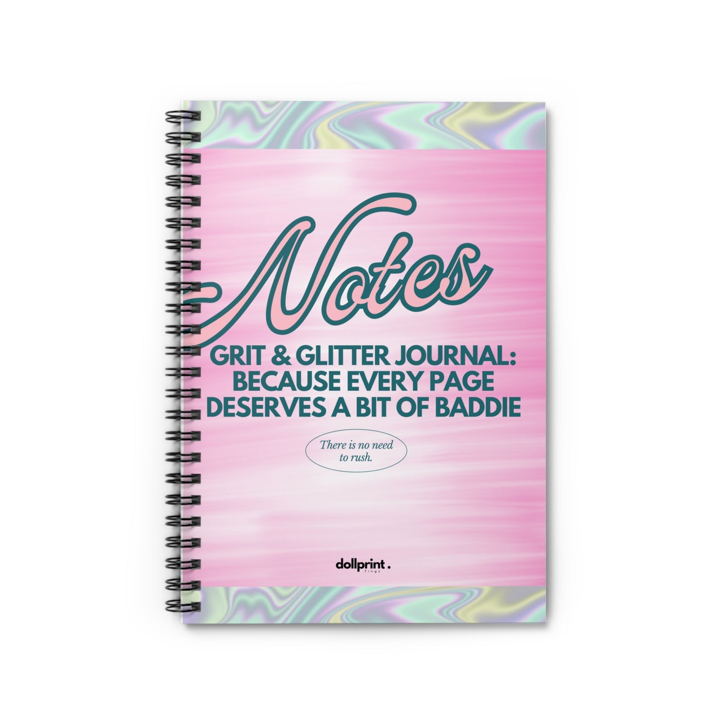 Grit & Glitter Spiral Notebook - Ruled Line