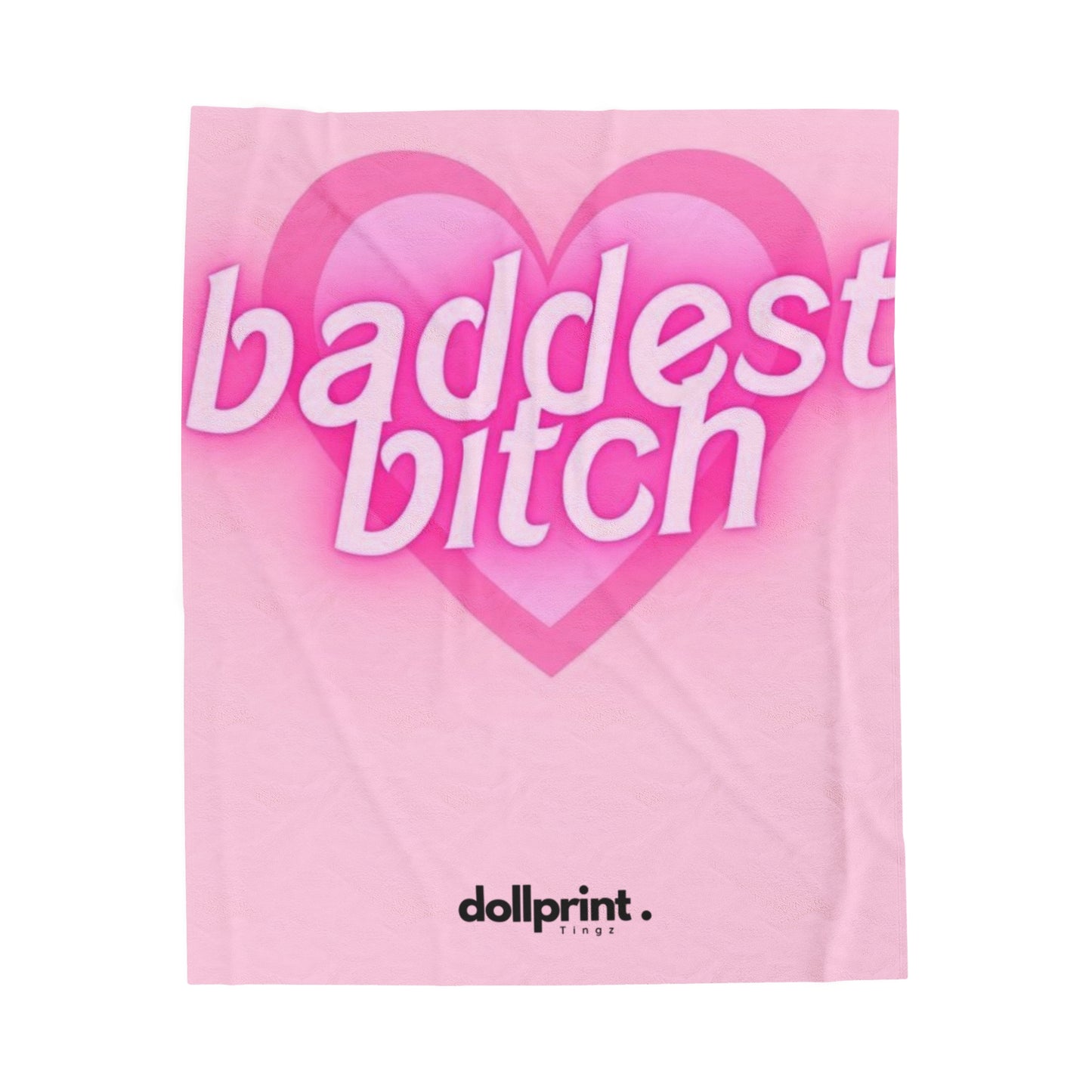 BADDEST B*tch Velveteen Plush Blanket