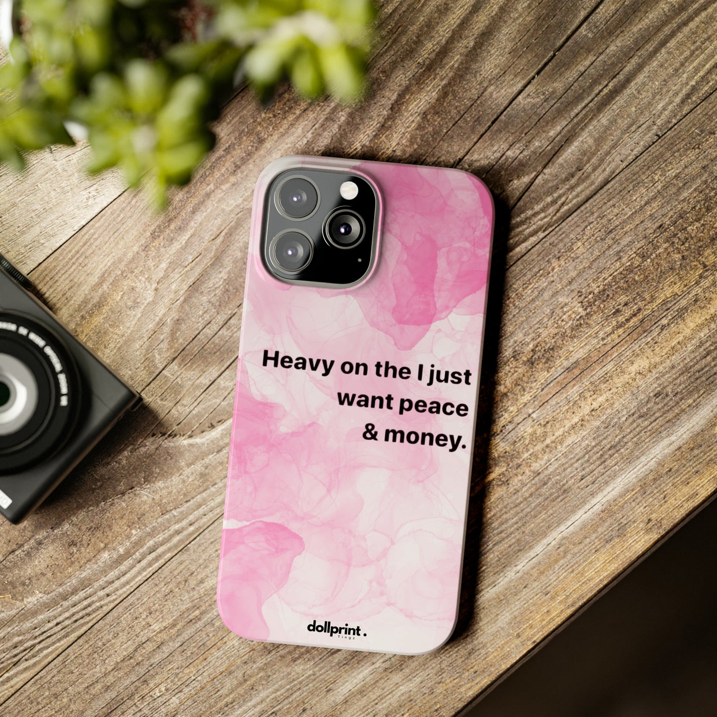 Heavy On The Peace Slim Phone Cases