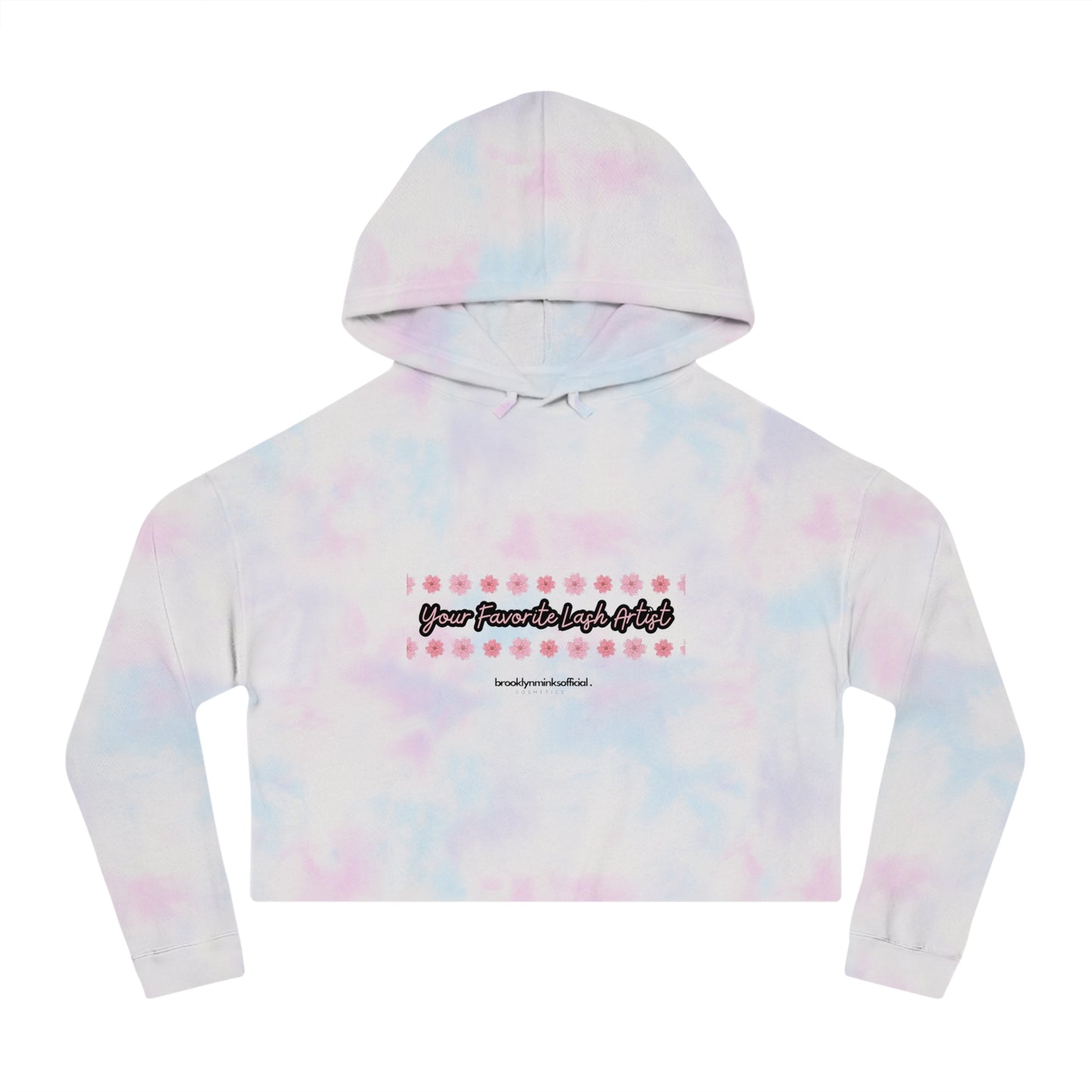 Your Favorite Lash Tech Women’s Cropped Hooded Sweatshirt