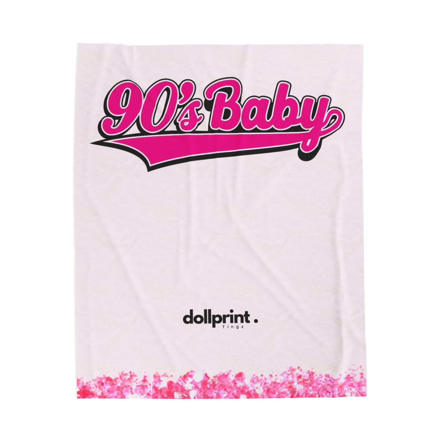 90s Baby Velveteen Plush Blanket