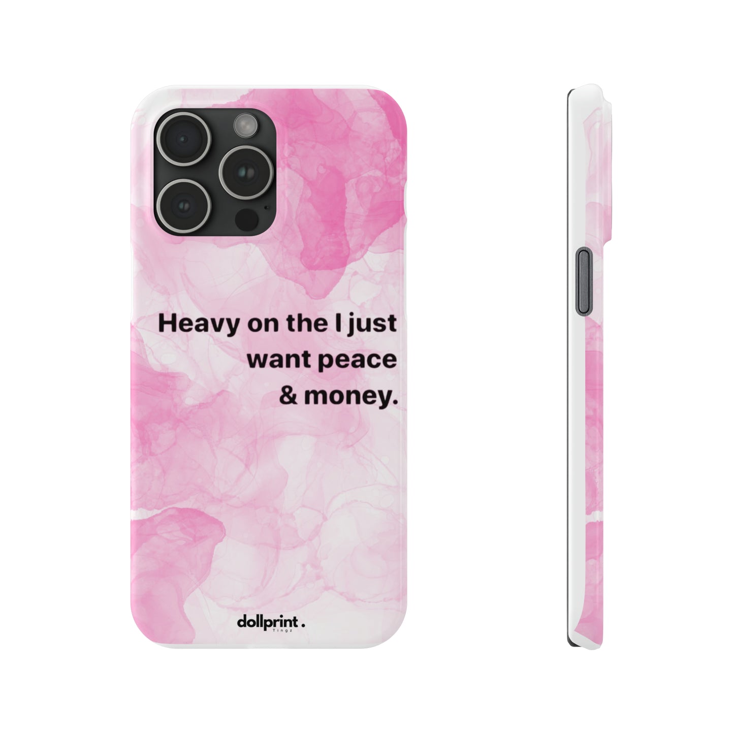 Heavy On The Peace Slim Phone Cases