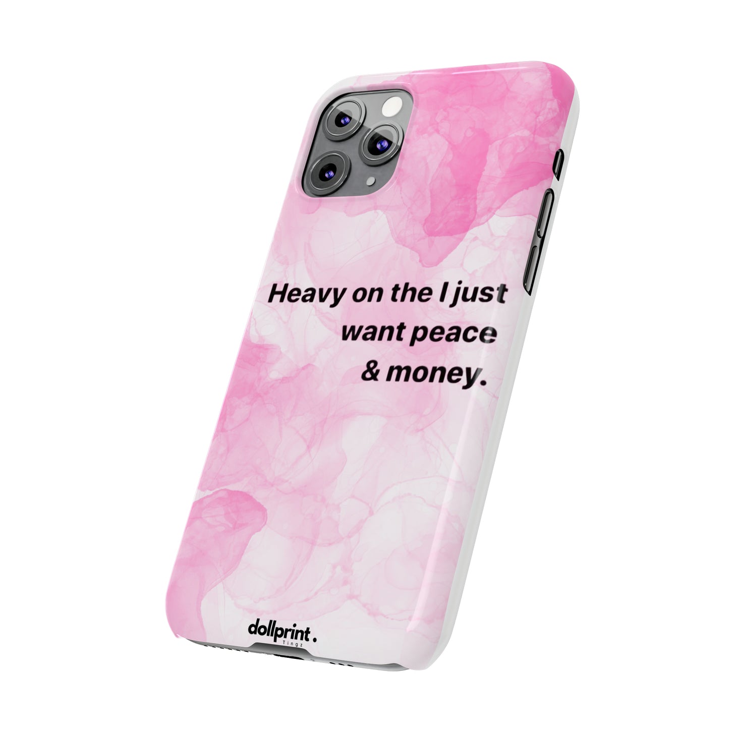 Heavy On The Peace Slim Phone Cases