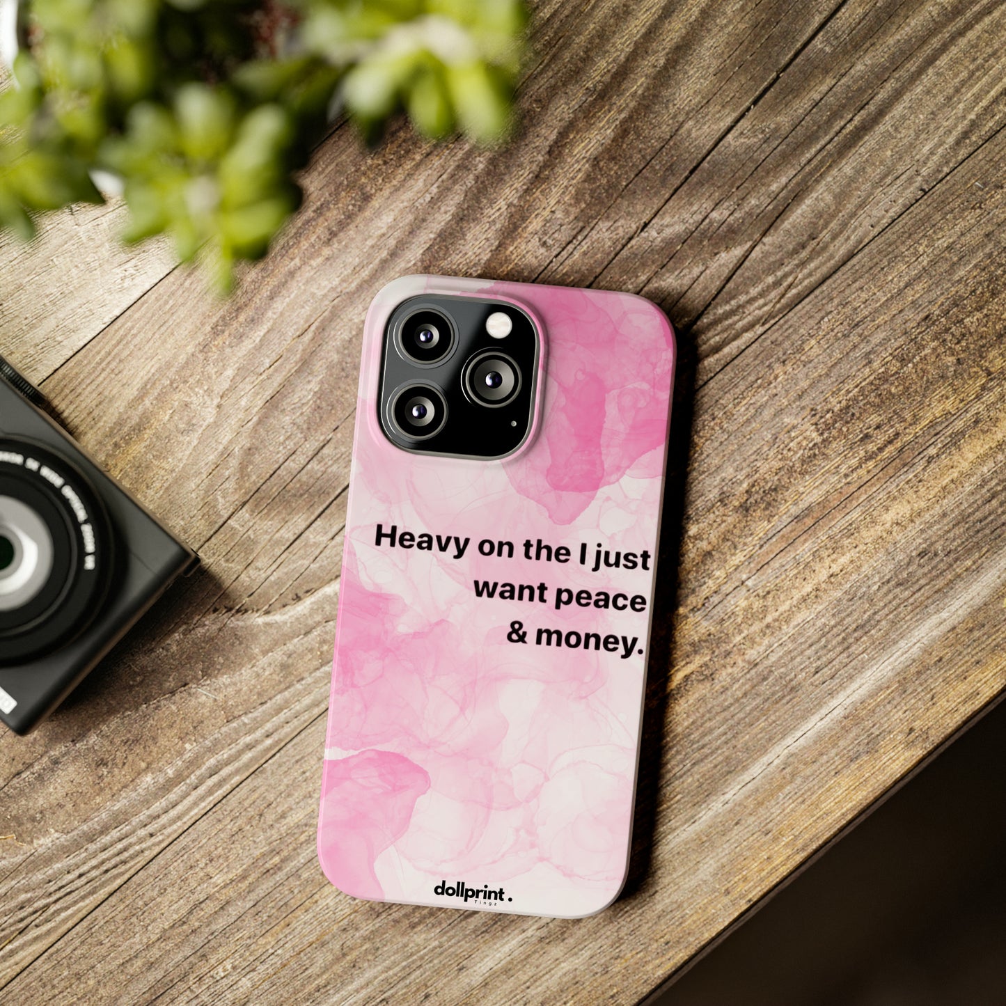 Heavy On The Peace Slim Phone Cases