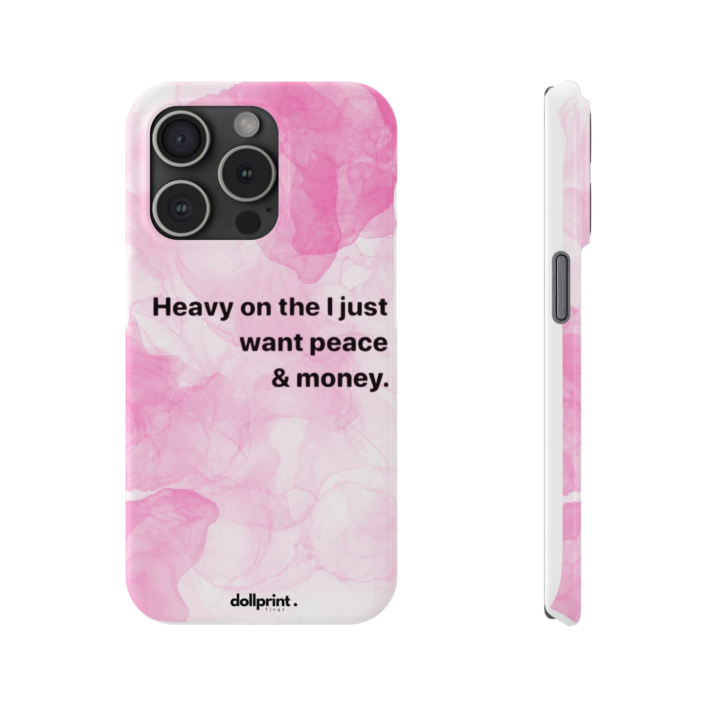Heavy On The Peace Slim Phone Cases
