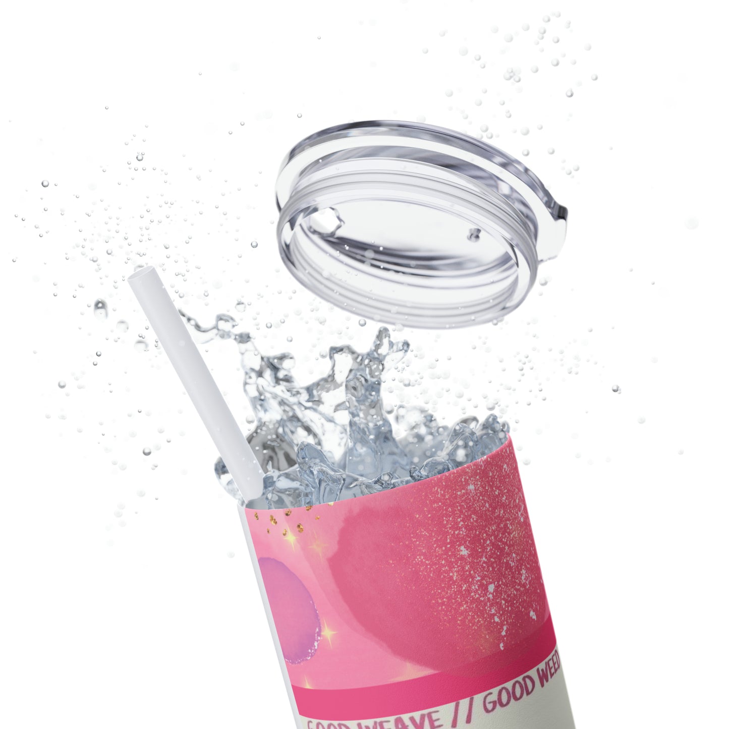 Good Weave Skinny Tumbler with Straw, 20oz
