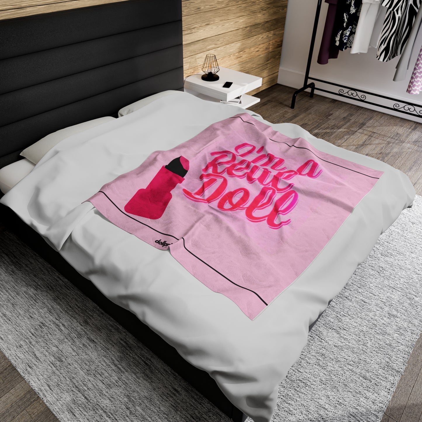 IM A REAL DOLL Velveteen Plush Blanket