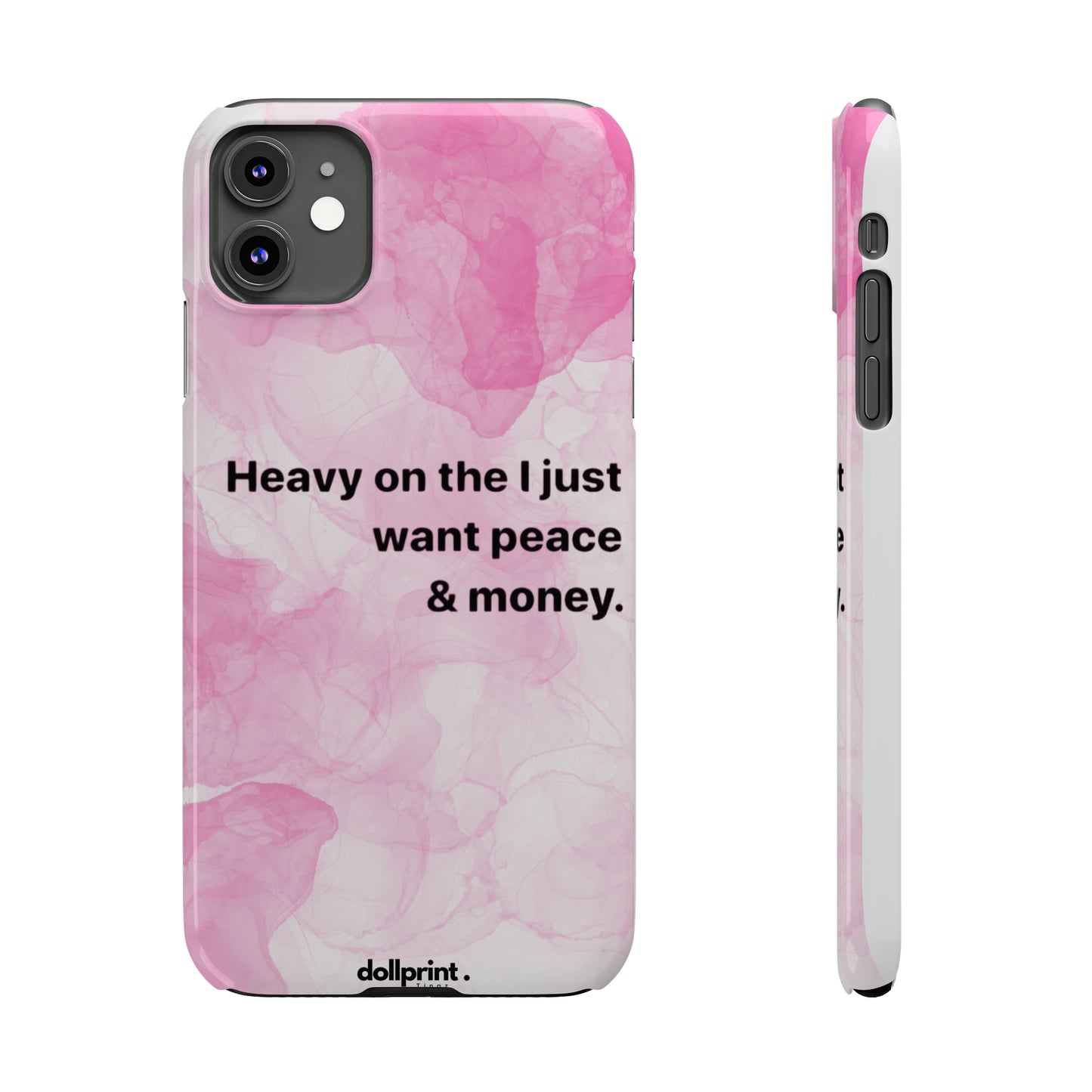 Heavy On The Peace Slim Phone Cases