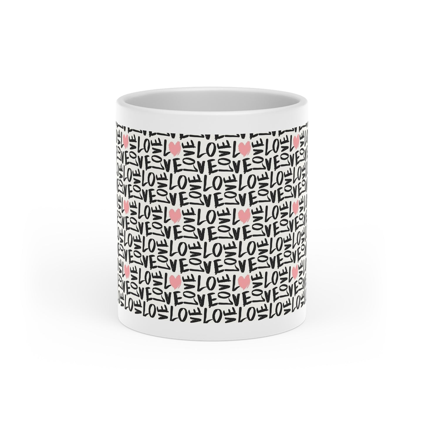 Heart-Shaped Mug - Valentine's Day Coffee Cup - Romantic Gift for Him or Her - Love-themed Drinkware
