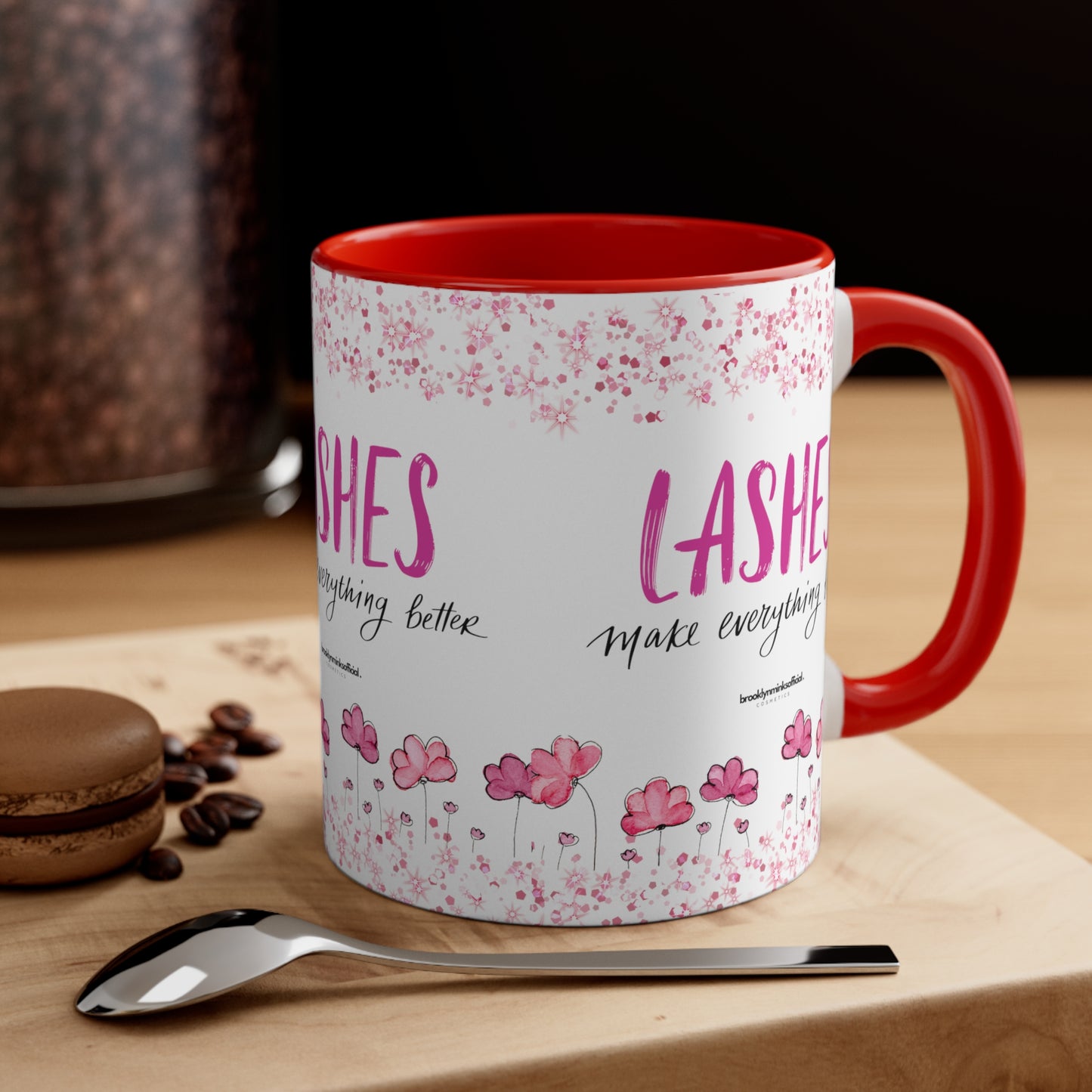 Lashes Make Everything Better Accent Coffee Mug, 11oz