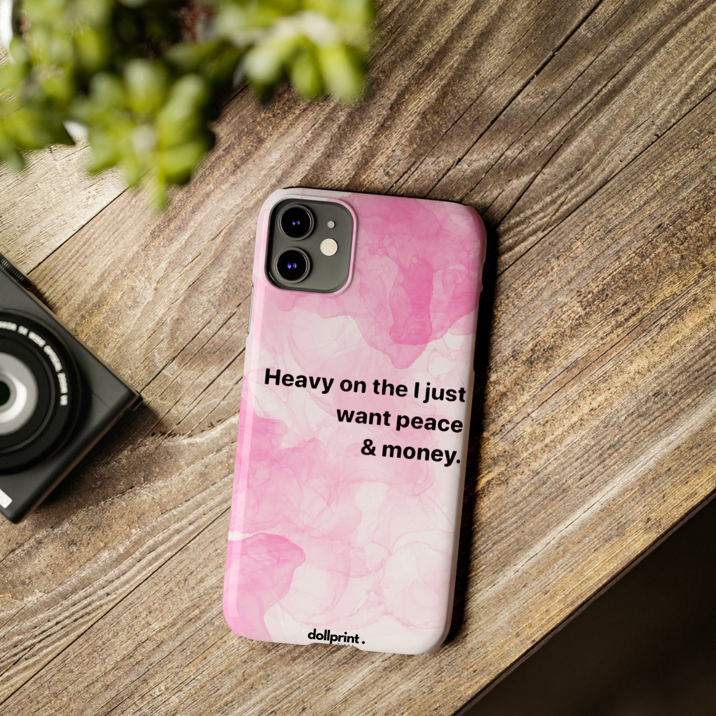Heavy On The Peace Slim Phone Cases