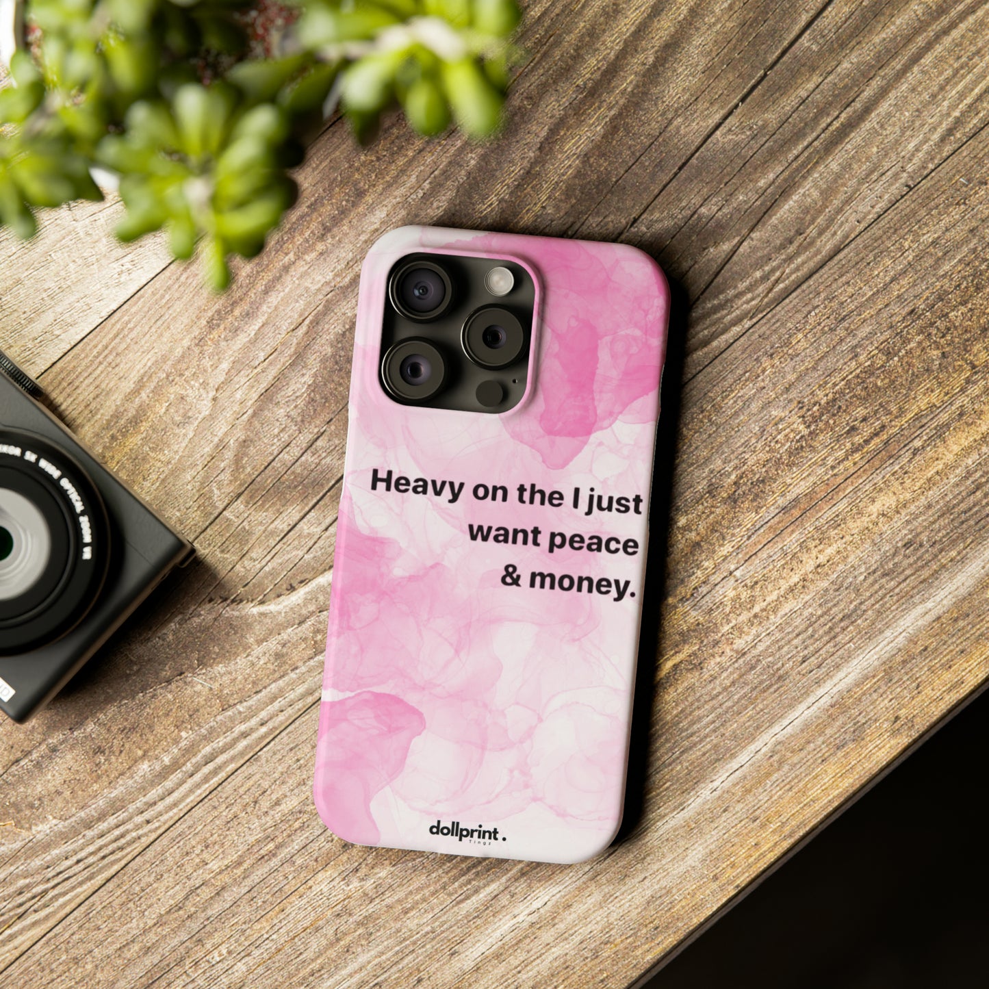 Heavy On The Peace Slim Phone Cases