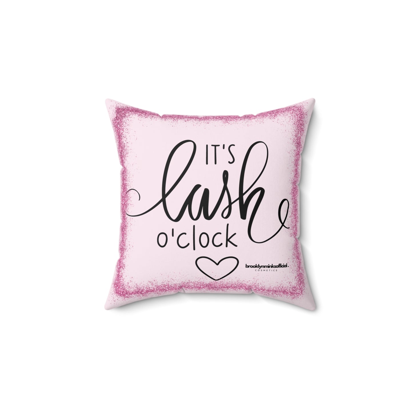 Lash O’Clock Cozy Square Spun Polyester Square Pillow