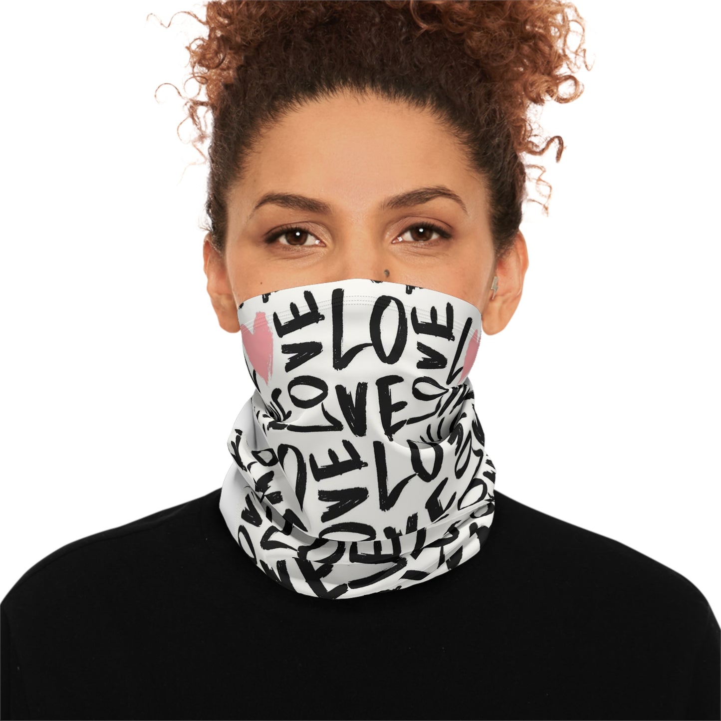Winter Neck Gaiter With Drawstring