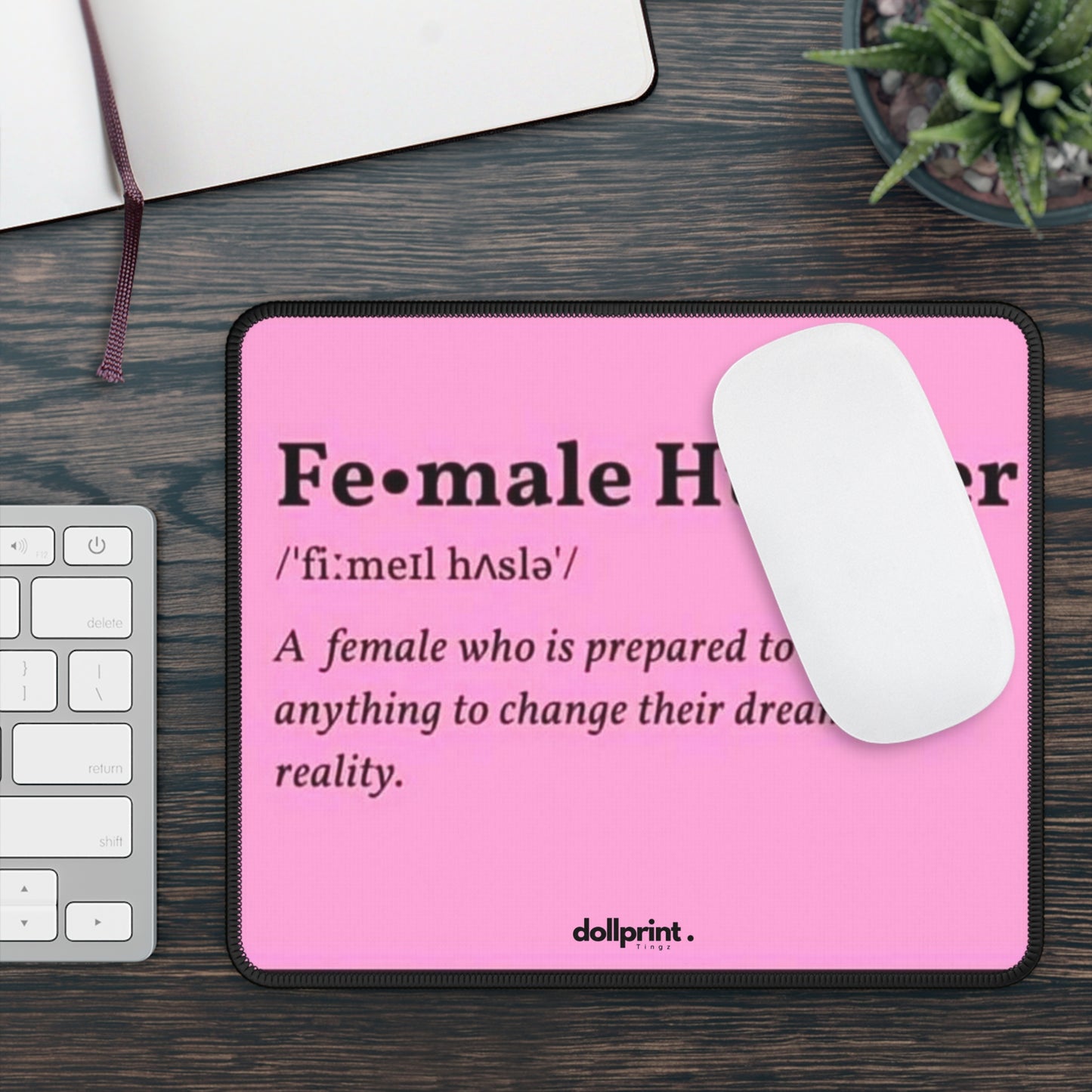 Female Hustler Non-Slip Mouse Pad