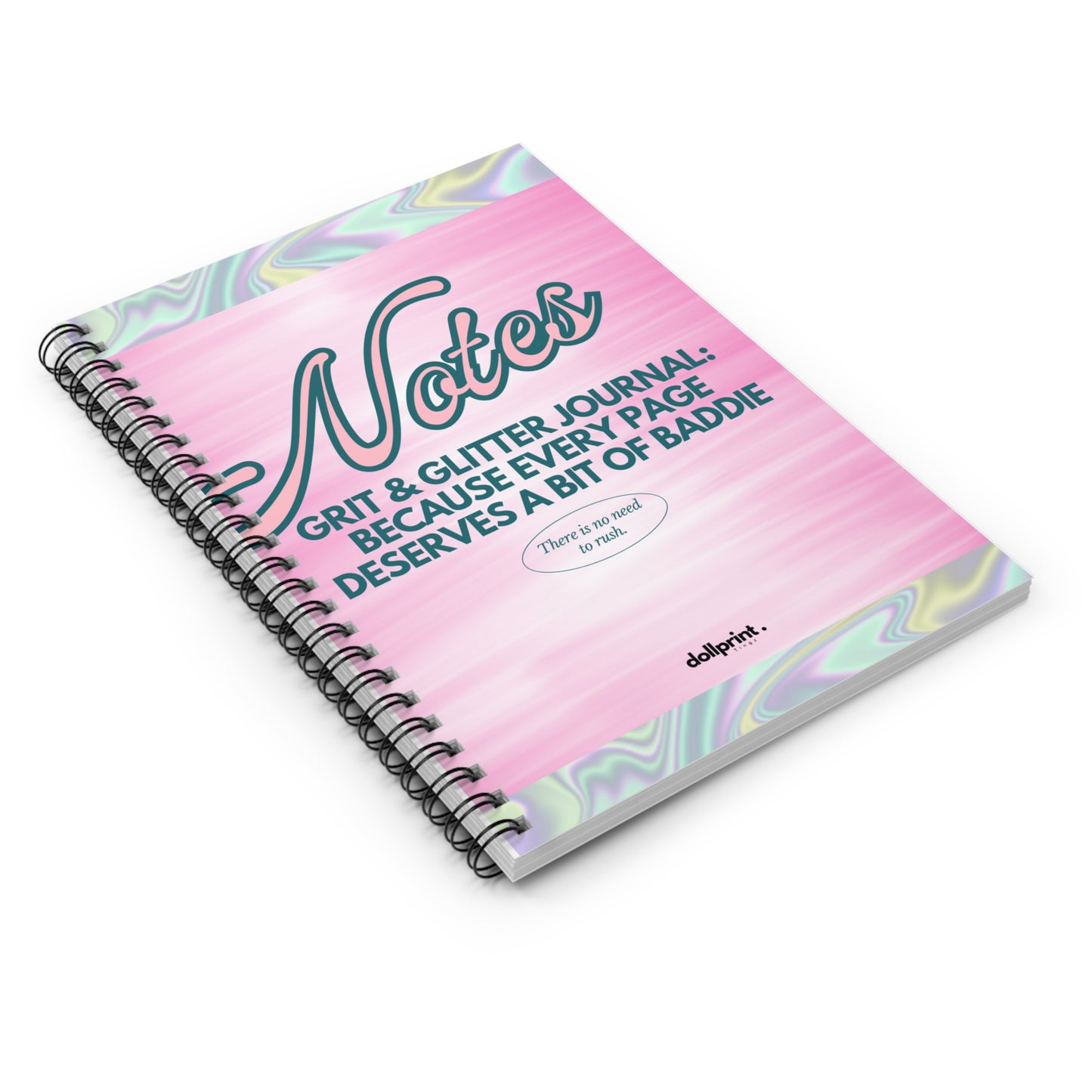Grit & Glitter Spiral Notebook - Ruled Line