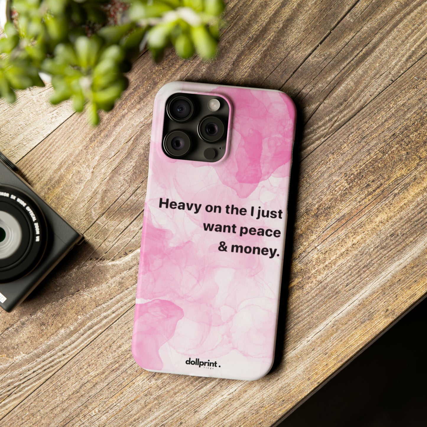 Heavy On The Peace Slim Phone Cases