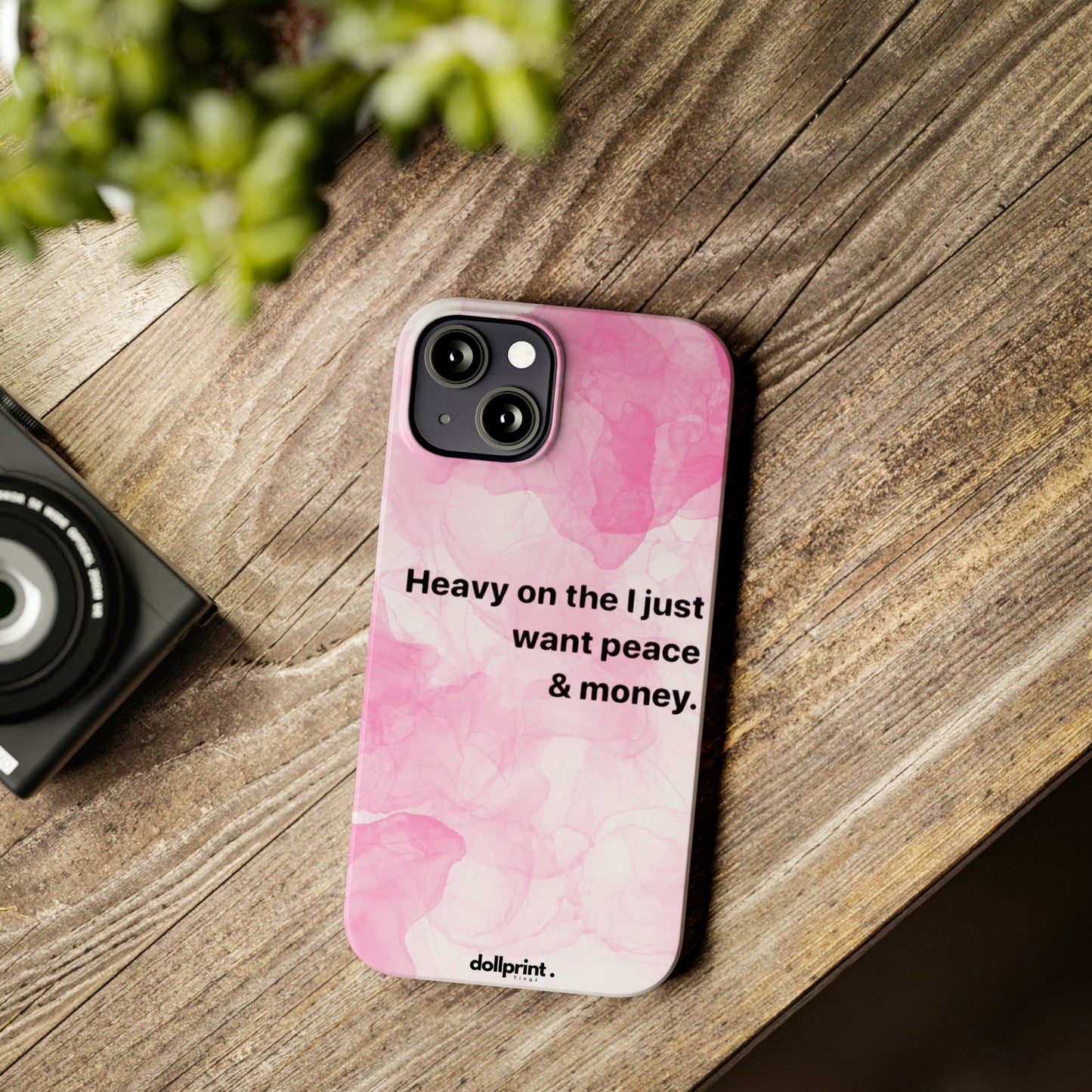 Heavy On The Peace Slim Phone Cases