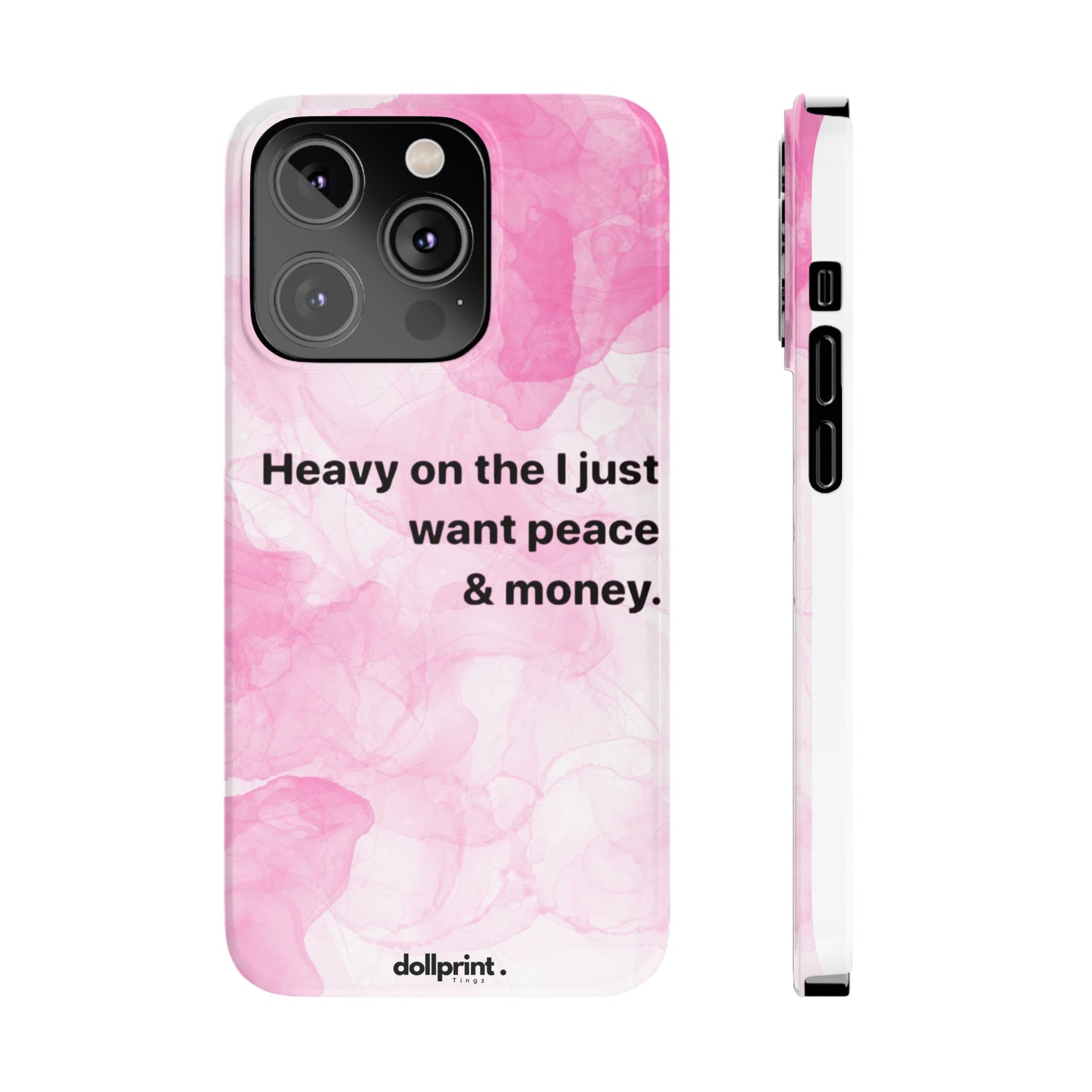 Heavy On The Peace Slim Phone Cases