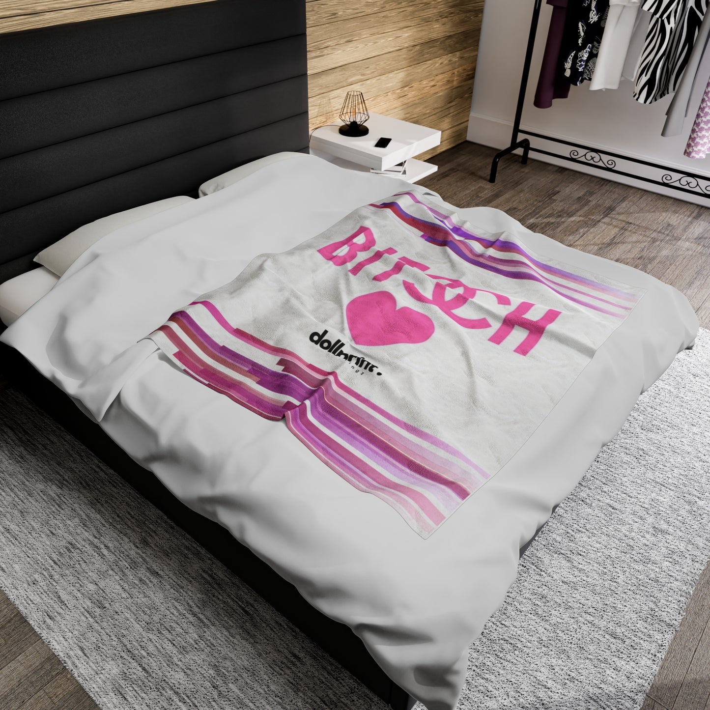 B*h Velveteen Plush Blanket