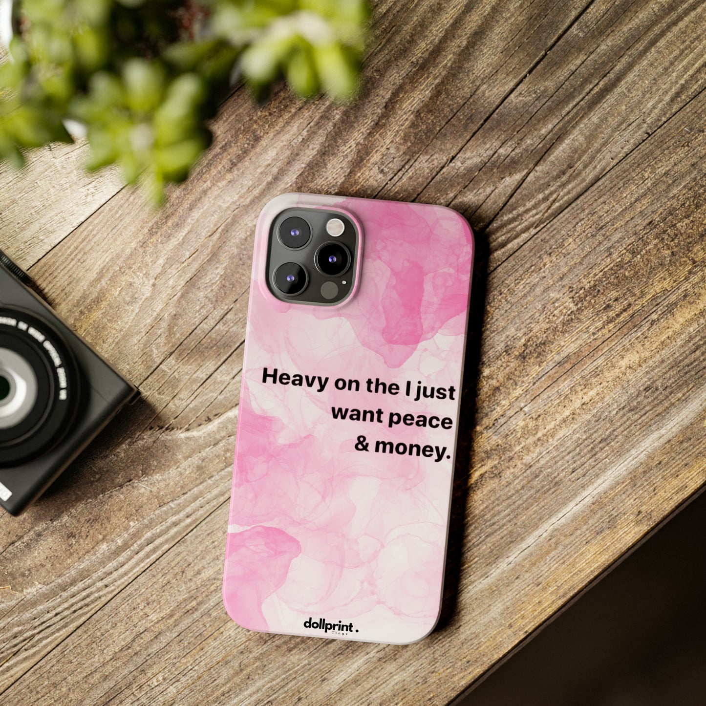 Heavy On The Peace Slim Phone Cases