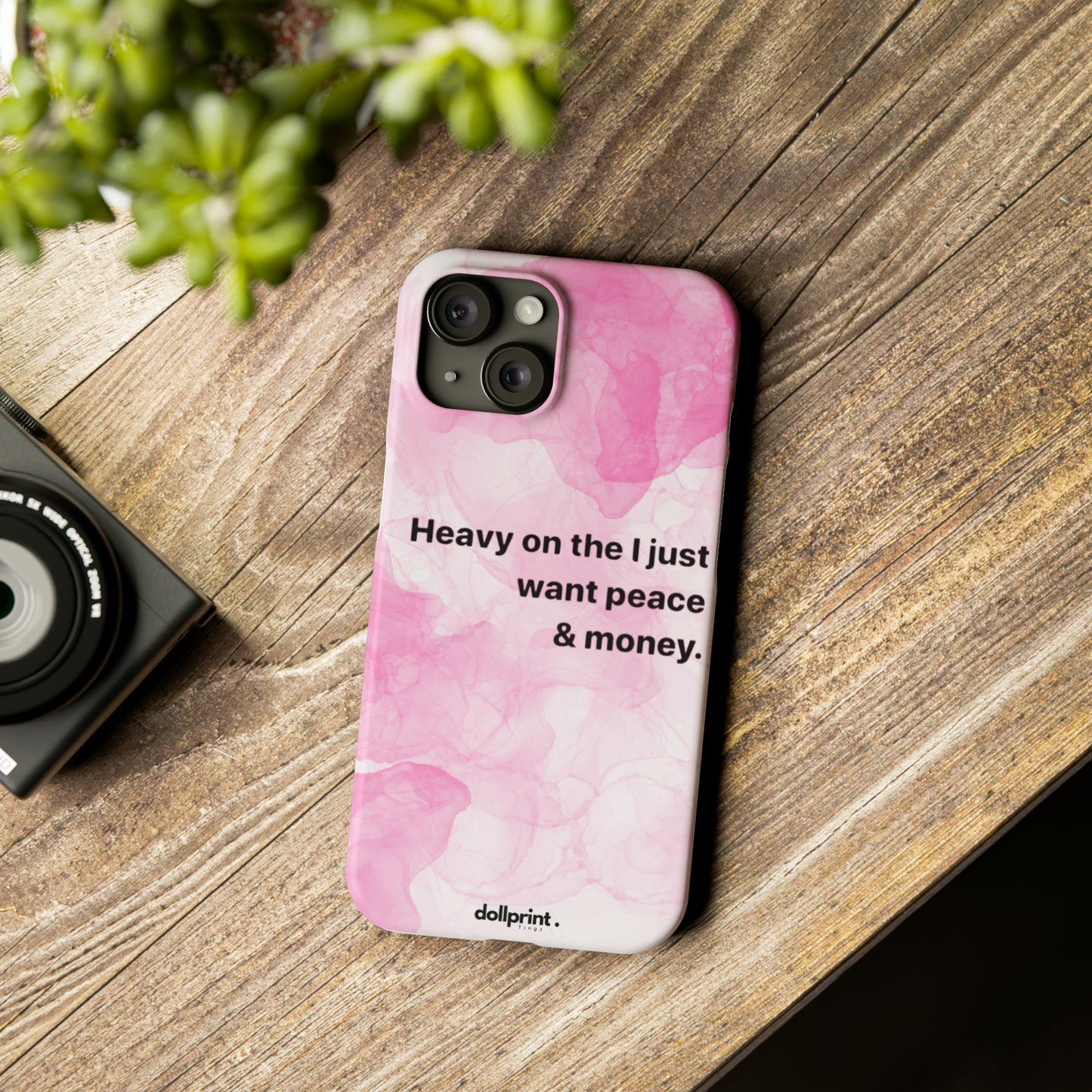 Heavy On The Peace Slim Phone Cases
