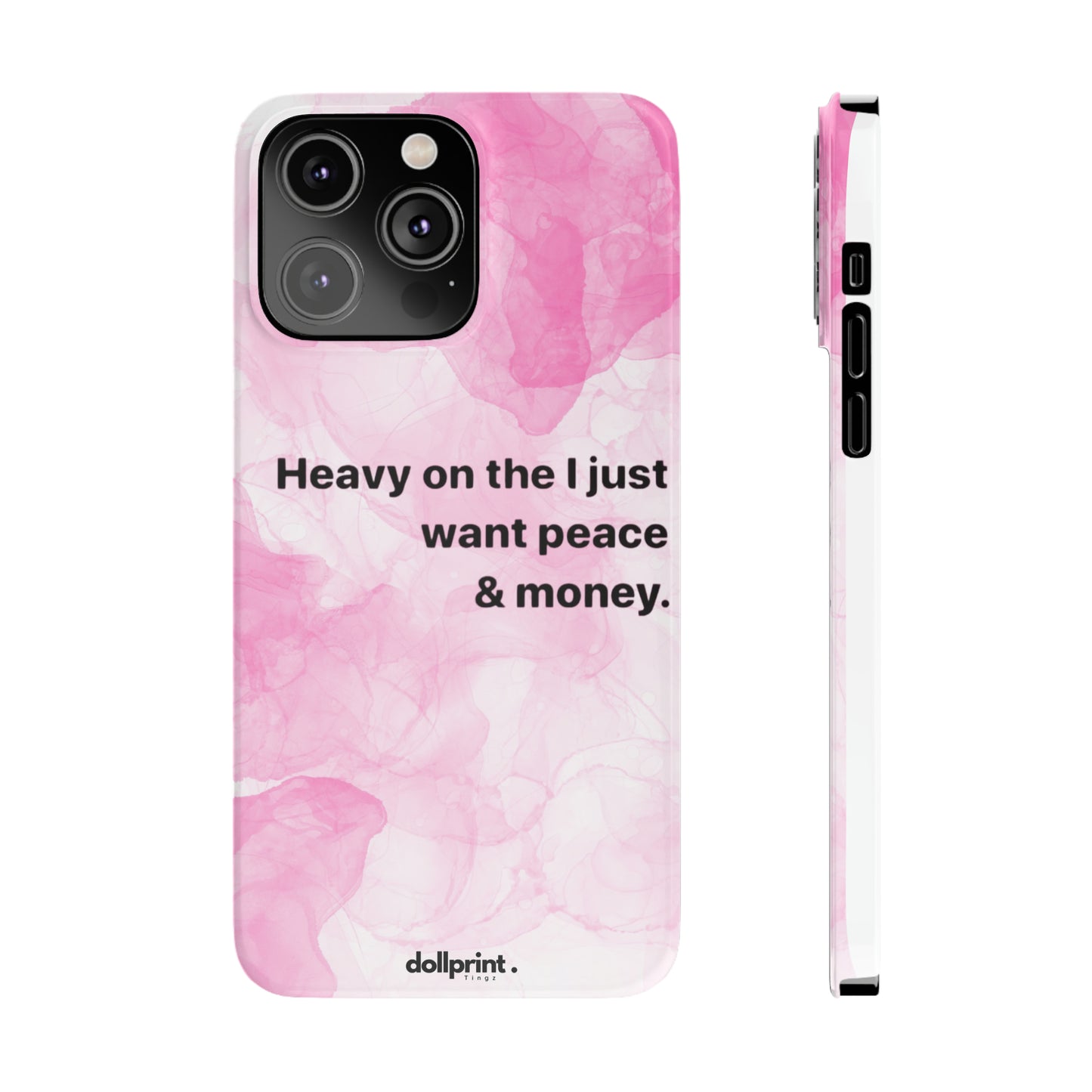 Heavy On The Peace Slim Phone Cases