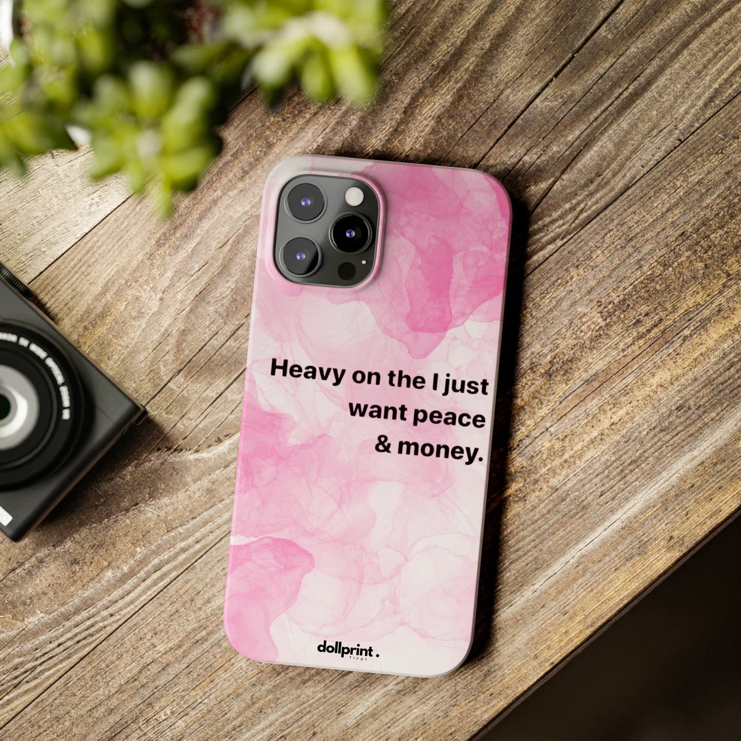 Heavy On The Peace Slim Phone Cases