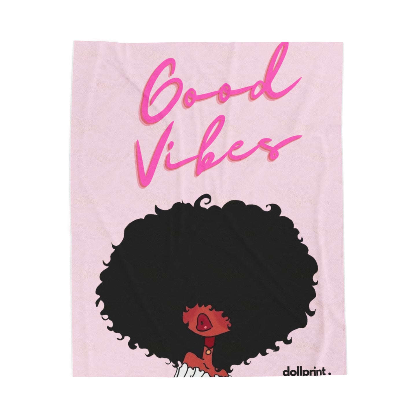 Good Vibes Velveteen Plush Blanket