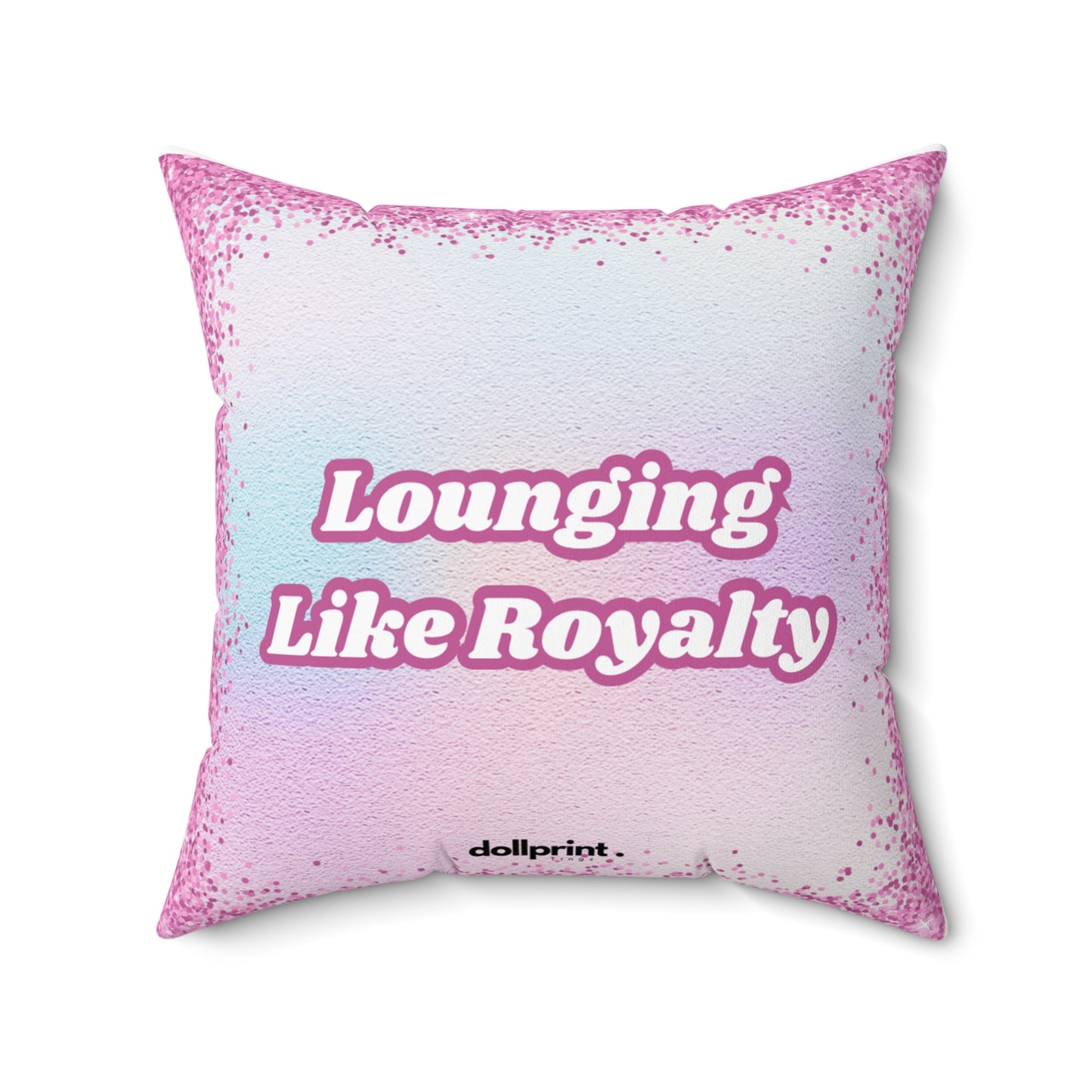 Lounging Like Royalty Spun Polyester Square Pillow