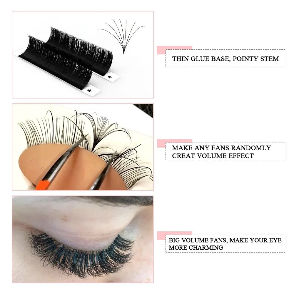 CASHMERE INDIVIDUAL MINK LASH TRAYS (EASY FAN ONLY)