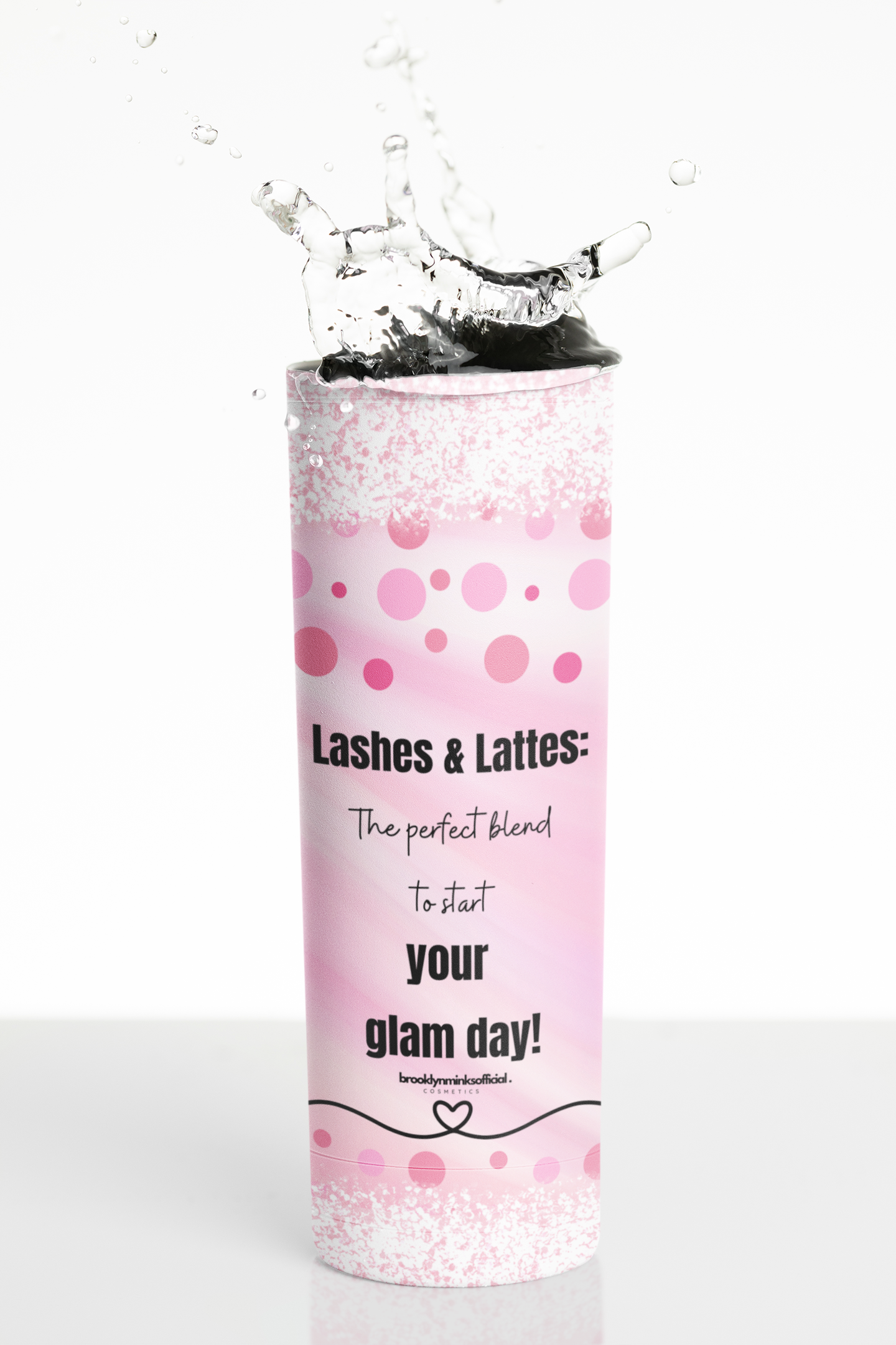 Lashes And Lattes Tumbler 20oz