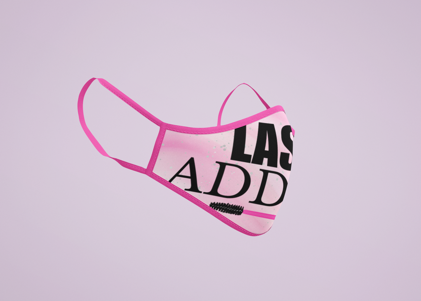 LASH ADDICT Fitted Polyester Face Mask