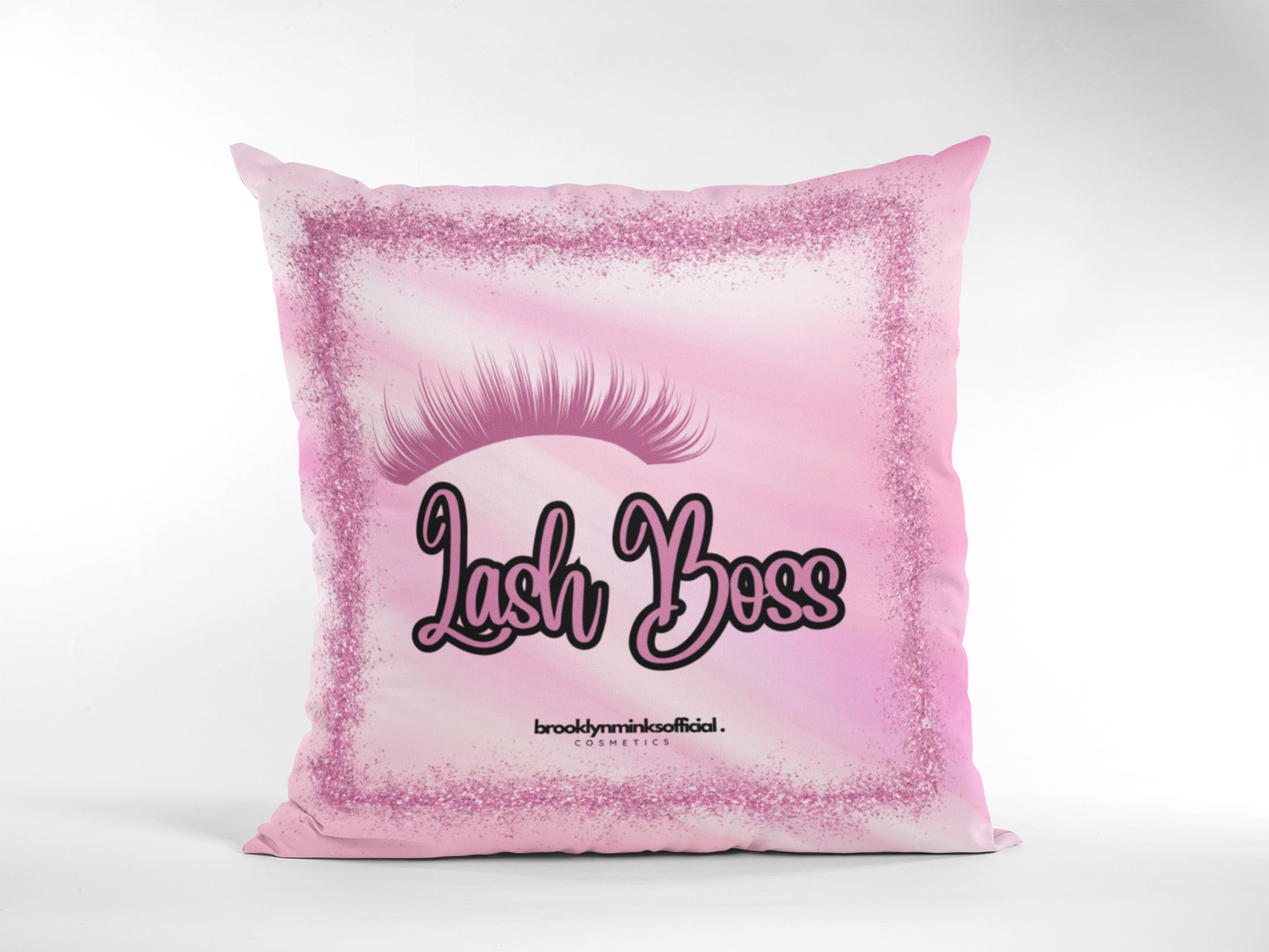 LASH BOSS Cozy Square Spun Polyester Square Pillow