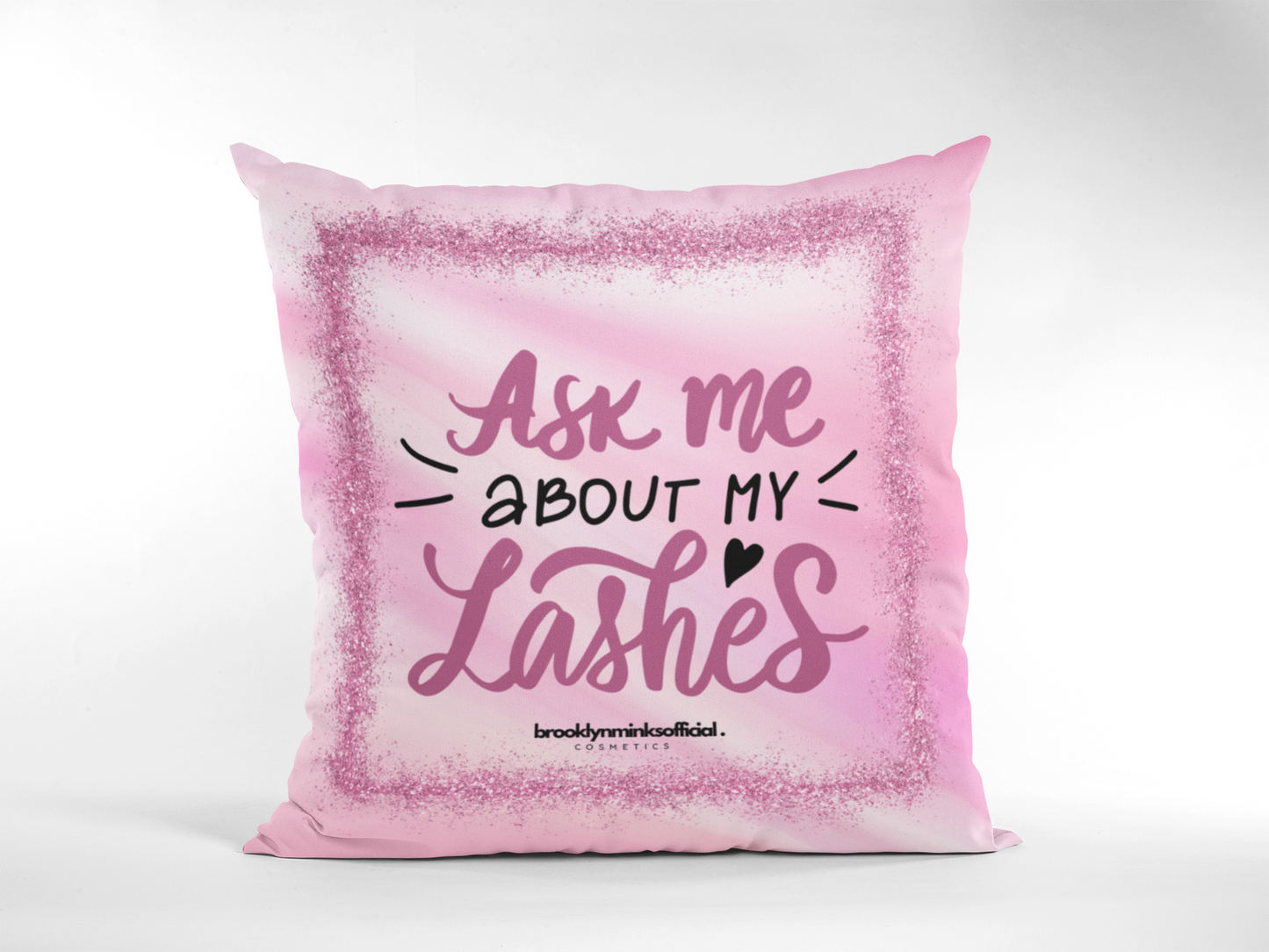 Ask Me Cozy Square Spun Polyester Square Pillow
