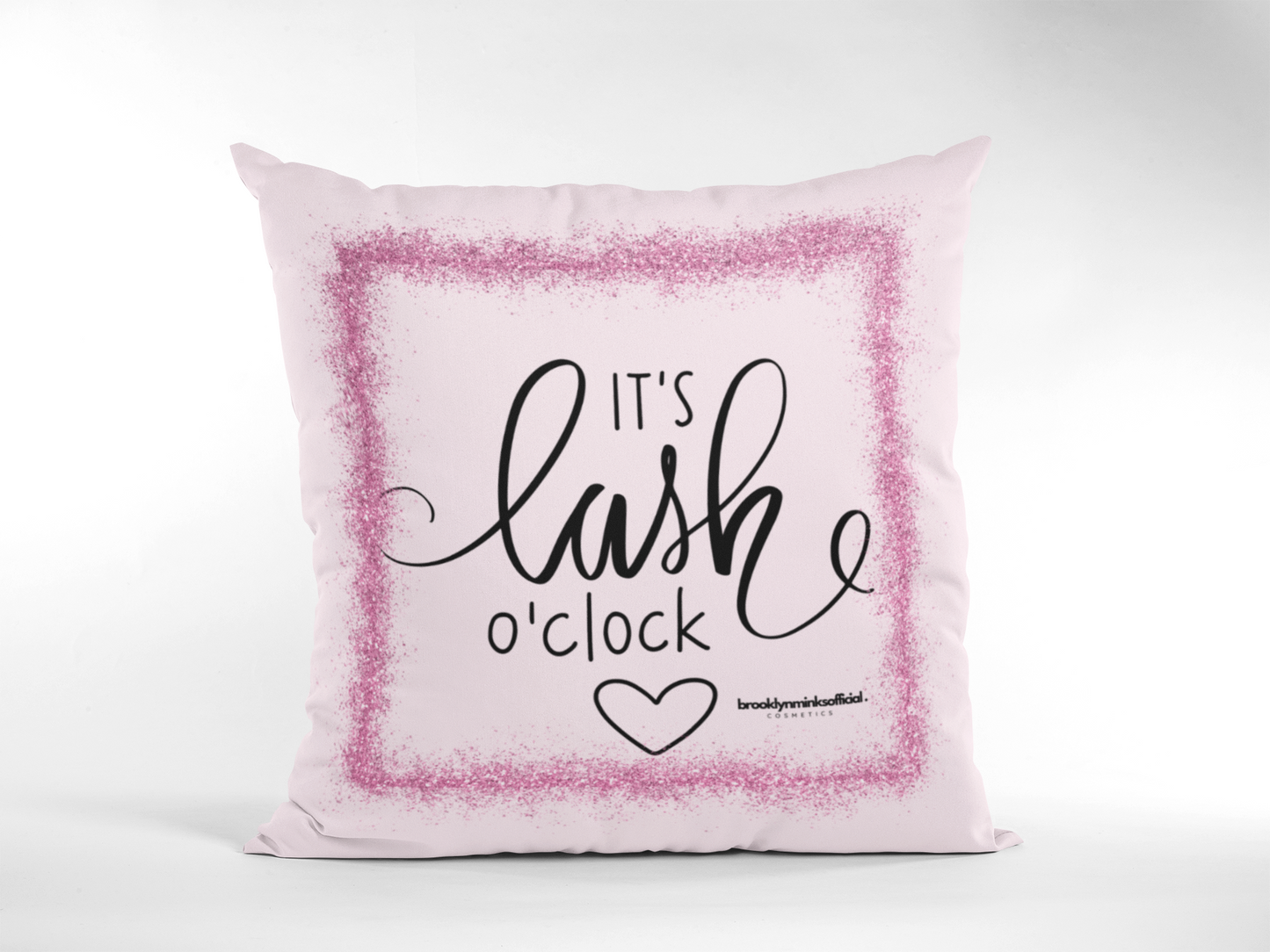 Lash O’Clock Cozy Square Spun Polyester Square Pillow