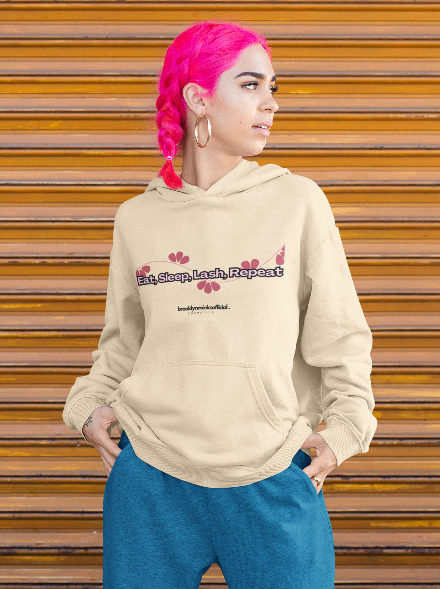 Eat Sleep Lash Repeat Heavy Blend™ Hooded Sweatshirt