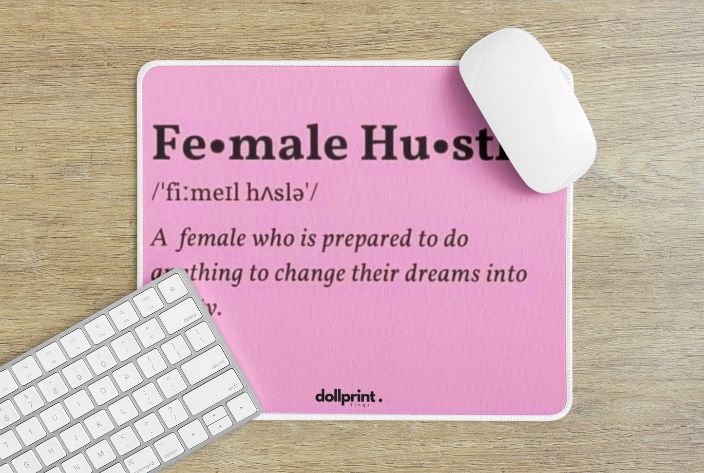 Female Hustler Non-Slip Mouse Pad