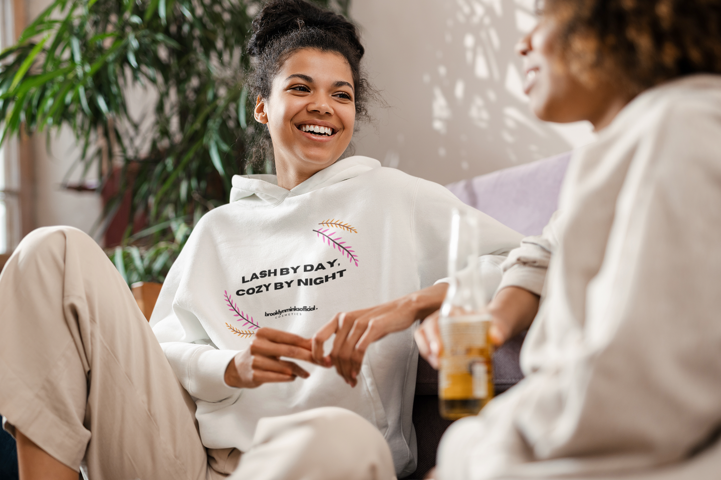 Lash By Day Cozy By Night: Lash Artist Elegance: Cozy Glam" Heavy Blend™ Luxe Comfort Hooded Sweatshirt