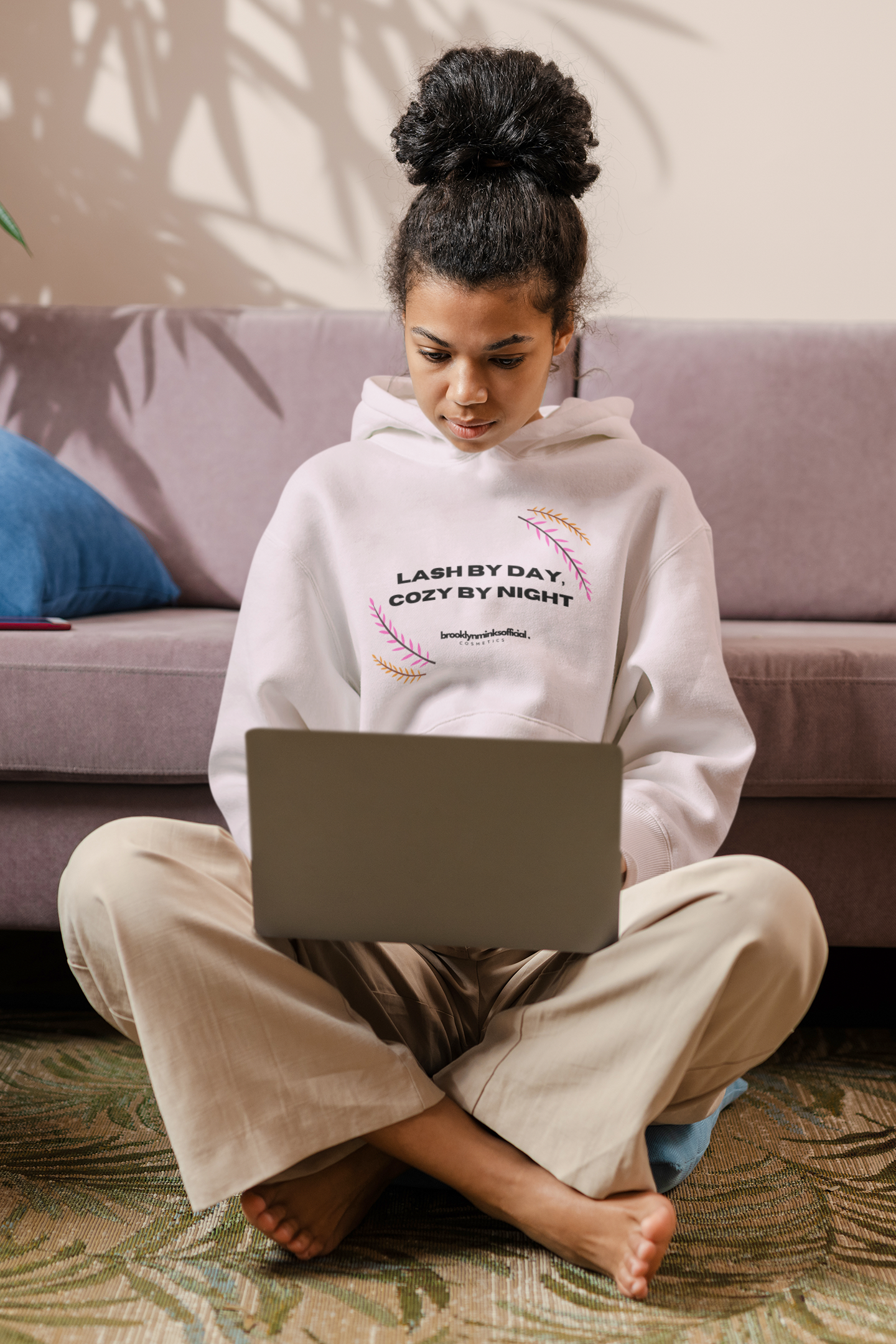 Lash By Day Cozy By Night: Lash Artist Elegance: Cozy Glam" Heavy Blend™ Luxe Comfort Hooded Sweatshirt