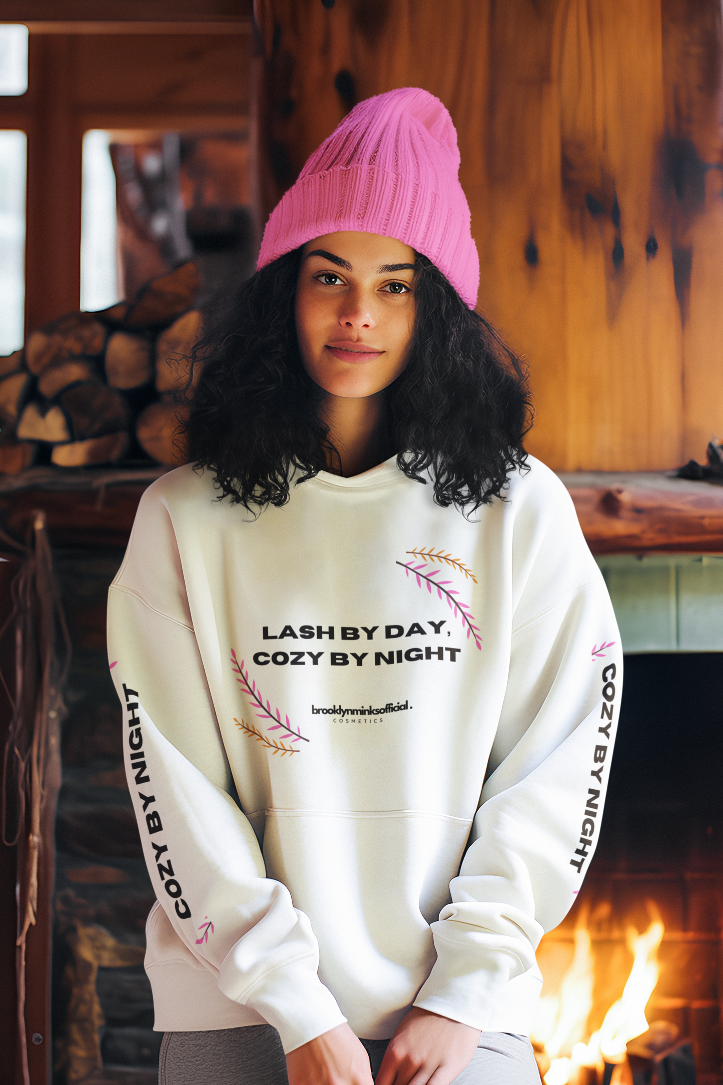 Lash By Day Cozy By Night: Lash Artist Elegance: Cozy Glam" Heavy Blend™ Luxe Comfort Hooded Sweatshirt