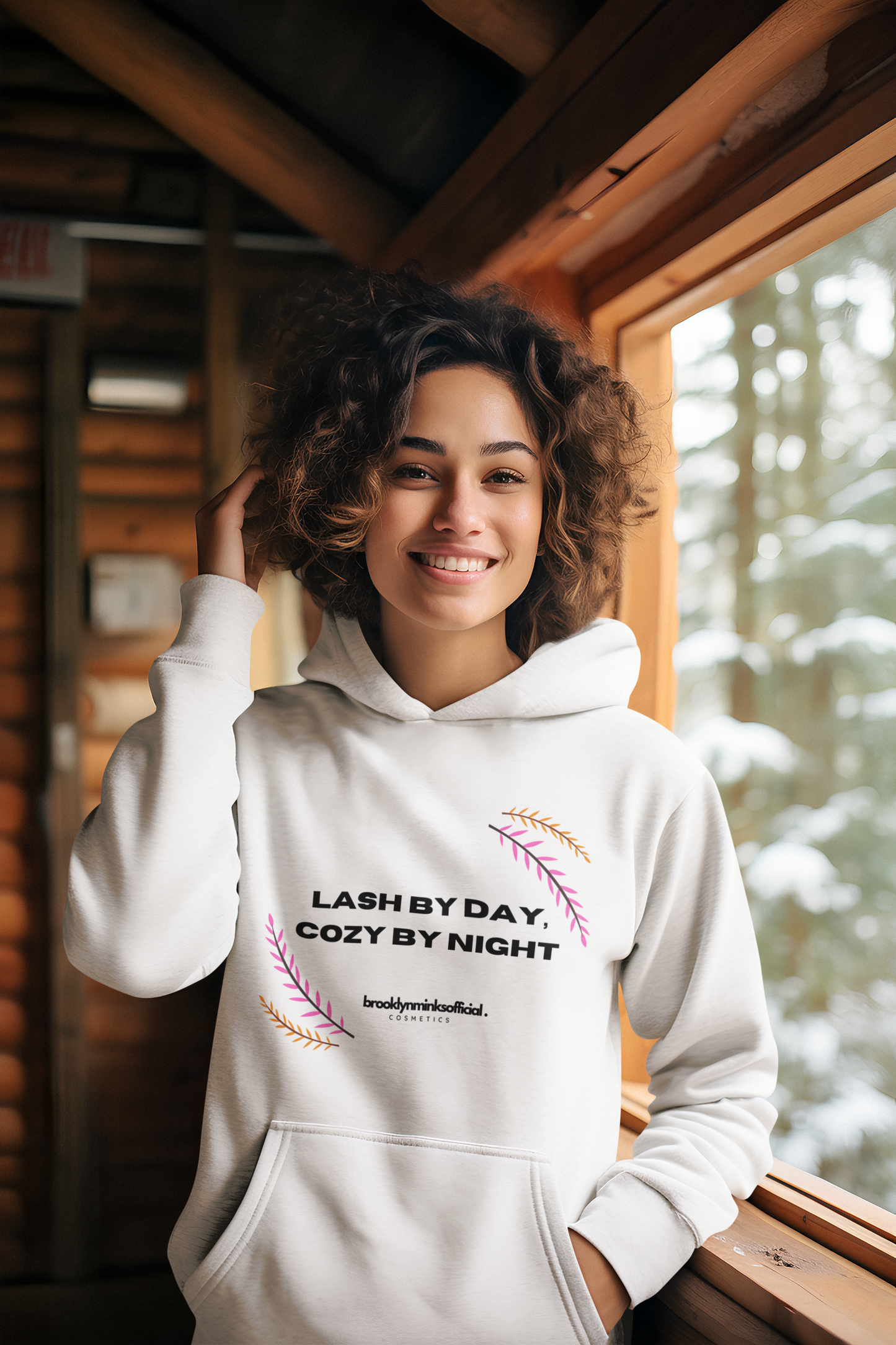 Lash By Day Cozy By Night: Lash Artist Elegance: Cozy Glam" Heavy Blend™ Luxe Comfort Hooded Sweatshirt