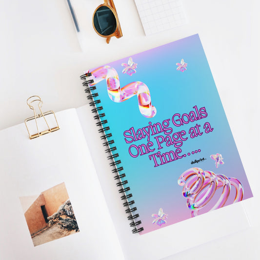 Slaying Goals Spiral Notebook - Ruled Line